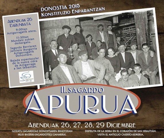 Sidras Aburuza en el festival gastronómico Sagardo Apurua